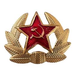 Sowjetischer Soldat der Roten Armee der UdSSR im Militärstil roter Stern Metall-Anstecknadel Repro von Ganwear