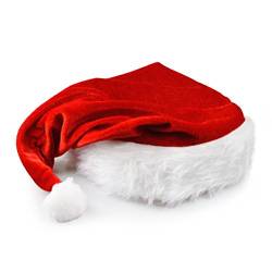 Ganzoo Nikolaus-Mütze mit Pelzrand, in rot – weiß, Weihnachtsmütze, Weihnachtsmann, Wintermütze, Mütze, Weihnachten, Winter, Xmas – Marke von Ganzoo