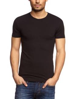 Garage Herren Shirt/ T-Shirt 201 - T-shirt R-neck bodyfit II, Gr. 48 (Herstellergröße: S), Schwarz (black) von Garage