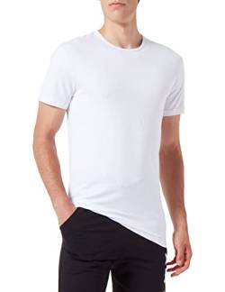 Garage Herren Shirt/ T-Shirt 201 - T-shirt R-neck bodyfit II, Gr. 48 (Herstellergröße: S), Weiß (white) von Garage