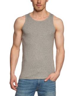 Garage Herren T-Shirt Comfort Fit 401 - Singlet semi Bodyfit, Gr. 48/50 (M), Grau (Grey melée 300) von Garage