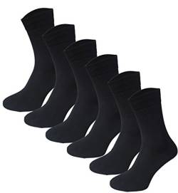 Garcia Pescara 12 oder 24 Paar Classic Socken Strümpfe aus Baumwolle in schwarz Größen 39-46 - Herren und Damen Socken, auch für Kinder geeignet (24, 39-42) von Garcia Pescara