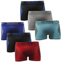 Garcia Pescara Herren Uomo3 Boxershorts Seamless 6er Pack Boxers Trunks aus Polyamid Unterwäsche Shorts Bekleidung Unterhose Mann Jungs Bekleidung (as3, Alpha, m, l, Regular, Regular) von Garcia Pescara