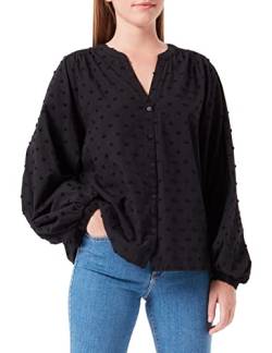 Garcia Damen Shirt Long Sleeve Bluse, Black, L von Garcia