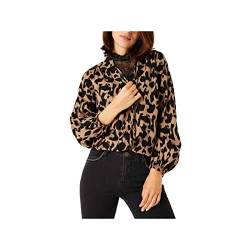 Garcia Damen Shirt Long Sleeve Bluse, Black, M von GARCIA DE LA CRUZ