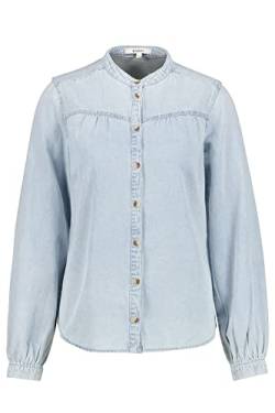 Garcia Damen Shirt Long Sleeve Bluse, Morning Blue, L von Garcia