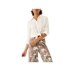 Garcia Damen Shirt Long Sleeve Bluse, Off White, L von Garcia
