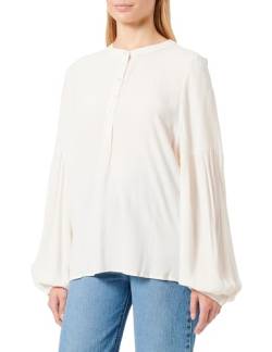 Garcia Damen Shirt Long Sleeve Bluse, Off White, Medium von Garcia