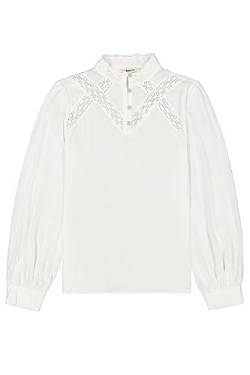 Garcia Damen Shirt Long Sleeve Bluse, Off White Stripe, Medium von Garcia