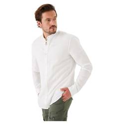 Garcia Herren Shirt Long Sleeve Hemd, Weiß, 3XL EU von Garcia