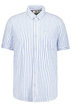 Garcia Herren Shirt Short Sleeve Hemd, Stripe Blue, 3XL von Garcia