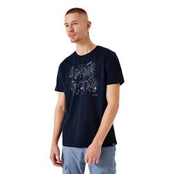 Garcia Herren Short Sleeve T-Shirt, Dark Moon, M von Garcia