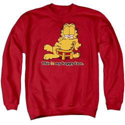 Garfield Männer Happy Face Pullover, XXX-Large, Red von Garfield