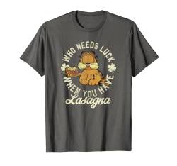 Garfield St. Patrick's Tag Who Needs Luck, You Have Lasagna T-Shirt von Garfield