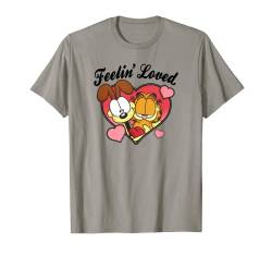 Garfield Valentinstag Garfield Odie Feelin' Loved Heart T-Shirt von Garfield