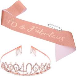 Garneck 1 Satz Party-Krone-Stirnband graceling Geschenke Diademe für Mädchen Partyzubehör zum 40. Geburtstag die Krone Tiara Partyzubehör für Mädchengeburtstage Geburtstags-Stirnband Perle von Garneck