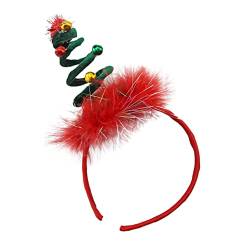 Garneck 2 Stücke Glitzer Stirnband Kind Stirnbänder Mode Stirnbänder Weihnachten Haarband Stirnband Urlaub Party Stirnband Weihnachten Headwear Lustige Haarbänder Haarband Weihnachten von Garneck