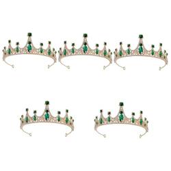 Garneck 5St Tiara elegant christmas Kostümparty-Stirnband Prinzessinnen-Kronen-Diademe Geschenke für die Trauzeugin Geschenke für Brautjungfern Stirnband mit Kinderkrone Kinderkronen Haar von Garneck