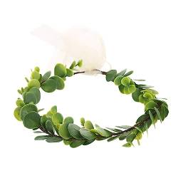 Garneck Kranz Saftige Hochzeit Kopfschmuck Stirnband Aus Eukalyptusblättern Girlande Eukalyptus-stirnband Blumenkopfbedeckungen Blumen- Hochzeitsdeko Blütenkopf Haustür Stoff Braut von Garneck