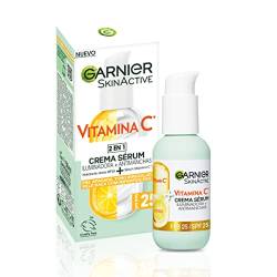 Garnier , 2-in-1-Gesichtsserum zum Aufhellen und gegen Hautunreinheiten, mit 20% Vitamin C und SPF25, nicht fettend, klinisch getestet, 50 ml von Garnier