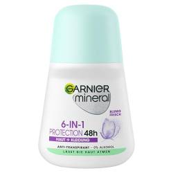 Garnier Roll-On Deo für Frauen, Deodorant mit frischem Duft und bis zu 48 Stunden Schutz vor Achselnässe und Körpergeruch, Mineral Protection 6in1 Anti-Transpirant, 1 x 50 ml von Garnier