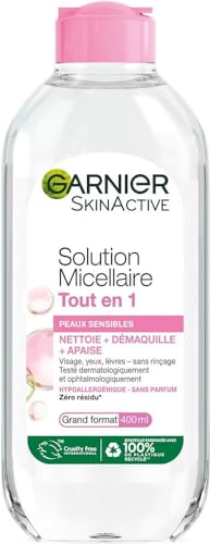 Garnier Skin Active Mizellen-Lösung, All in 1, für sensible Haut, groß, 400 ml – 1 Stück von Garnier