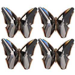 Garosa 4Pcs Elegante Schuhschnalle Butterfly Schuhclips, Crystal Schuhschuh Stiefel Clips, Butterfly Schuhclips Schuhschmuck von Garosa