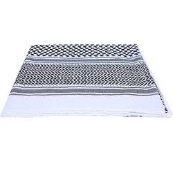 Garosa Arab Muslim Schal Schal Wrap/Aqel Seil Keffiyeh Kafiya Wrap Kopfbedeckung für Saudi-Arabien Dubai UAE Reisen(35 * 19 * 6cm-schwarzes Quadrat) von Garosa