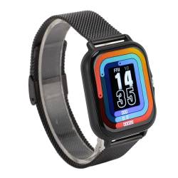 Garsent Smart Watch Touch Smartwatches für Android- und IOS-Telefone Kompatibel, Smart Fitness Tracker-Uhr für Damen und Herren, Wasserdichte Smartwatch mit Schlaf-Sportschritt (BLACK) von Garsent