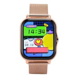Garsent Smart Watch Touch Smartwatches für Android- und IOS-Telefone Kompatibel, Smart Fitness Tracker-Uhr für Damen und Herren, Wasserdichte Smartwatch mit Schlaf-Sportschritt (GOLD) von Garsent