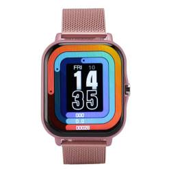 Garsent Smart Watch Touch Smartwatches für Android- und IOS-Telefone Kompatibel, Smart Fitness Tracker-Uhr für Damen und Herren, Wasserdichte Smartwatch mit Schlaf-Sportschritt (PINK) von Garsent