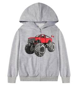 Garsumiss Kids Hooded Jungen Pullover Dinosaurier Sweat Shirt Headwear Jacke, Pattern 9,Tag150 /6-7 Jahre von Garsumiss