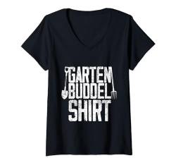 Damen Garten Buddel - Gärtner Gärtnerin Geschenk Garten T-Shirt mit V-Ausschnitt von Garten Motive für Gärtner Bekleidung Geschenk Shop