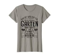 Damen Garten Kaffee Hasen Mama Hase Frauen Kaninchen Gärterin T-Shirt von Gartenliebhaber Hobbygärtner Bekleidung by Ludana