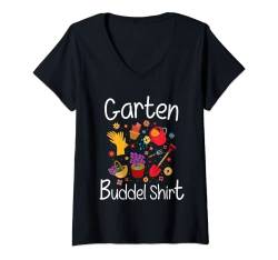 Damen Gärtner Hobbygärtner Gartenarbeit Gärtnerin Garten Buddel T-Shirt mit V-Ausschnitt von Gartenliebhaber & Hobby-Gärtner