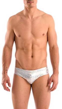 Gary Majdell Sport Sport Mens Neu Hot Print Body Bikini Badeanzug (X - Groß, Silber Ice) von Gary Majdell Sport