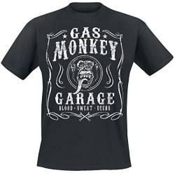 Gas Monkey Garage Herren GMG BSB Classic Logo T-Shirt, Schwarz, M von Gas Monkey Garage