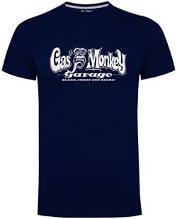 Gas Monkey Garage Herren OG Logo Navy T-Shirt Gr. M, navy von Gas Monkey Garage