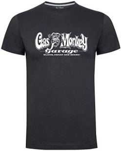 Gas Monkey Garage Herren T-Shirt Biker Hands Anthrazit Gr. XXL, anthrazit von Gas Monkey Garage