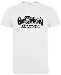 Gas Monkey Garage Herren T-Shirt OG Logo Weiß Gr. 56, weiß von Gas Monkey Garage