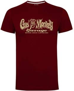 Gas Monkey Garage T-Shirt Distressed OG Logo Red-M von Gas Monkey Garage