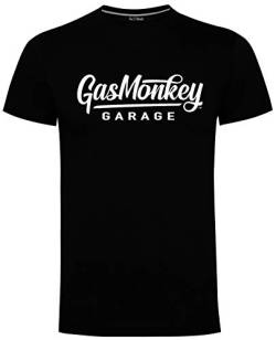 Gas Monkey Garage T-Shirt Large Script Logo Black-M von Gas Monkey Garage