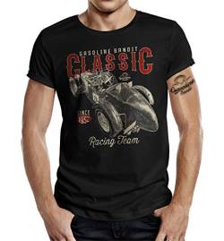 Auto Oldtimer Herren T-Shirt: Classic Car Racing Team von Gasoline Bandit