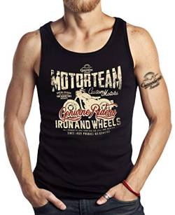Biker Tank Top Muskel-Shirt: Motorteam 2XL von Gasoline Bandit