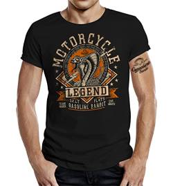 Classic Biker T-Shirt: Motorcycle Legend L von Gasoline Bandit