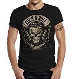 Classic Rockabilly Greaser RocknRoll T-Shirt S von Gasoline Bandit