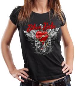 Damen Lady Biker T-Shirt: Biker Babe von Gasoline Bandit