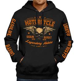 Gasoline Bandit Classic Biker Racing Hoodie: Legendary Riders L von Gasoline Bandit