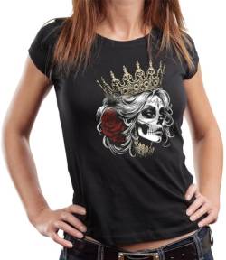 Gasoline Bandit Damen Biker T-Shirt: Skull Queen von Gasoline Bandit