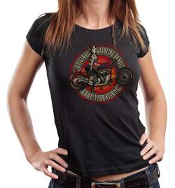 Gasoline Bandit Damen Lady Biker T-Shirt: Good Vibrations von Gasoline Bandit